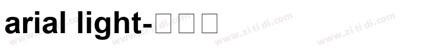 arial light字体转换